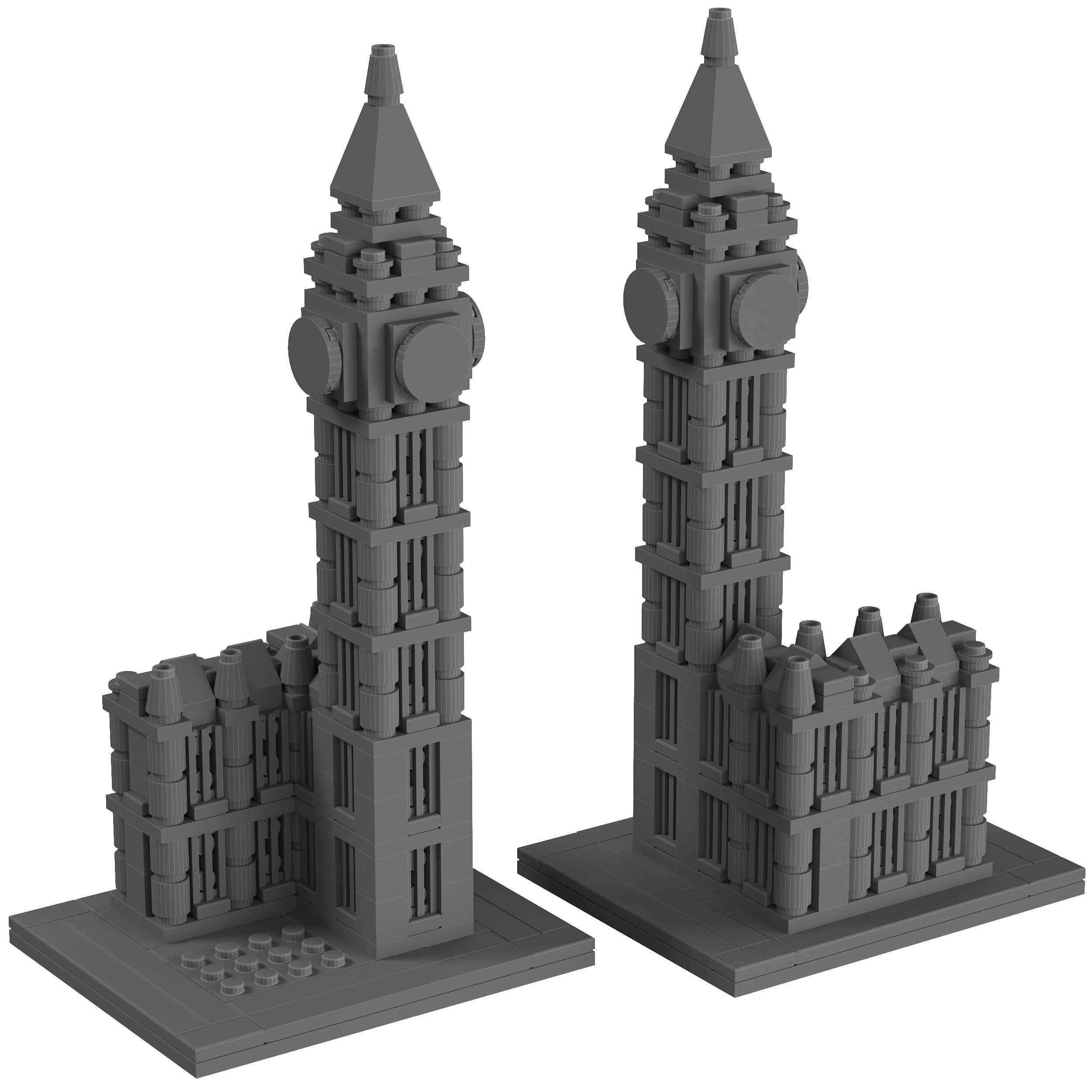 Lego Architecture - 21013 Big Ben 3D model_1