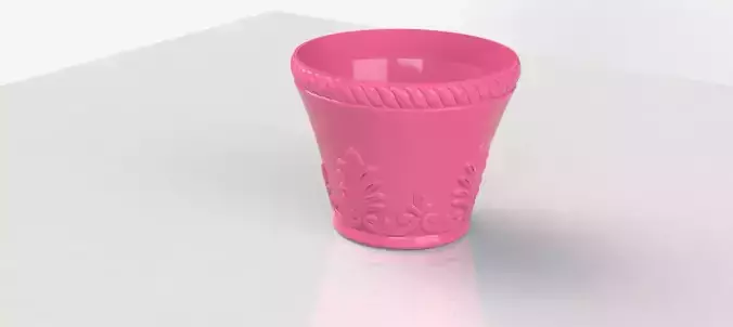Flower pot 3D print model