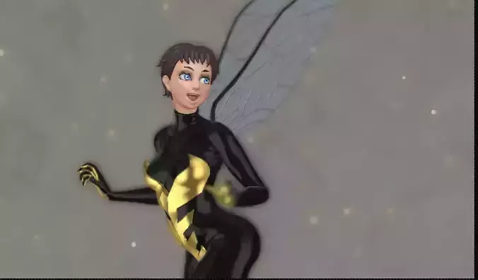 Marvel Wasp 3d model 3D model