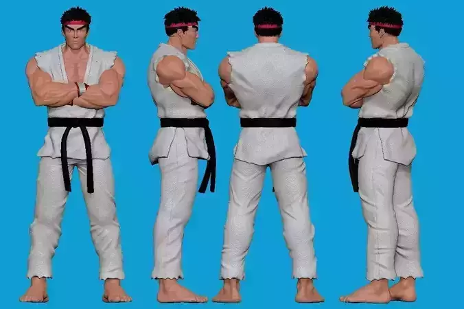 Street Fighter Ryu Statue