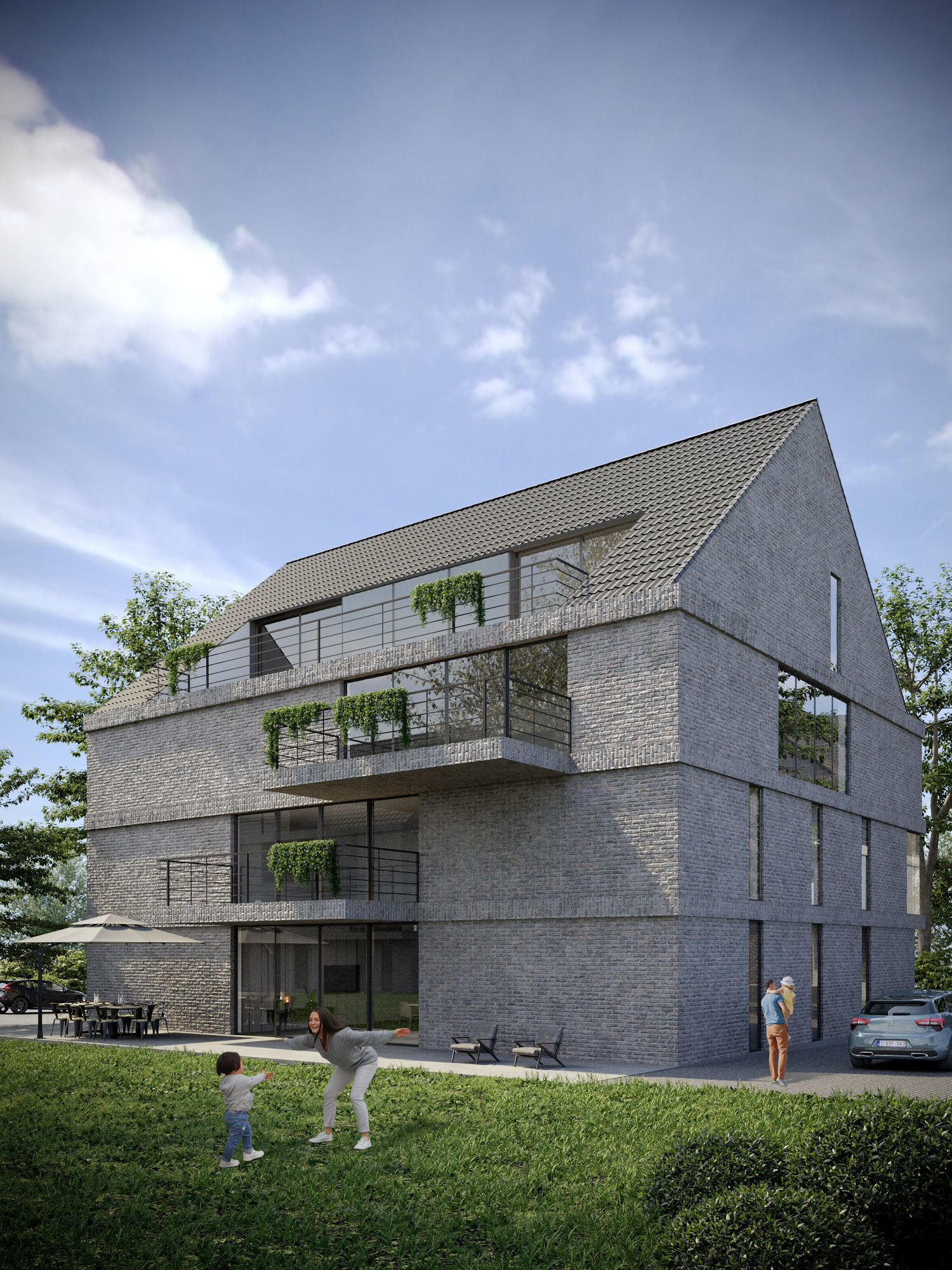 Modern Villa 3D model_7