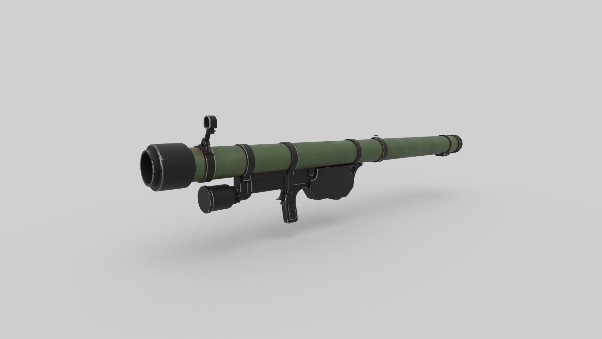  Missile Launcher Low-poly 3D model_2