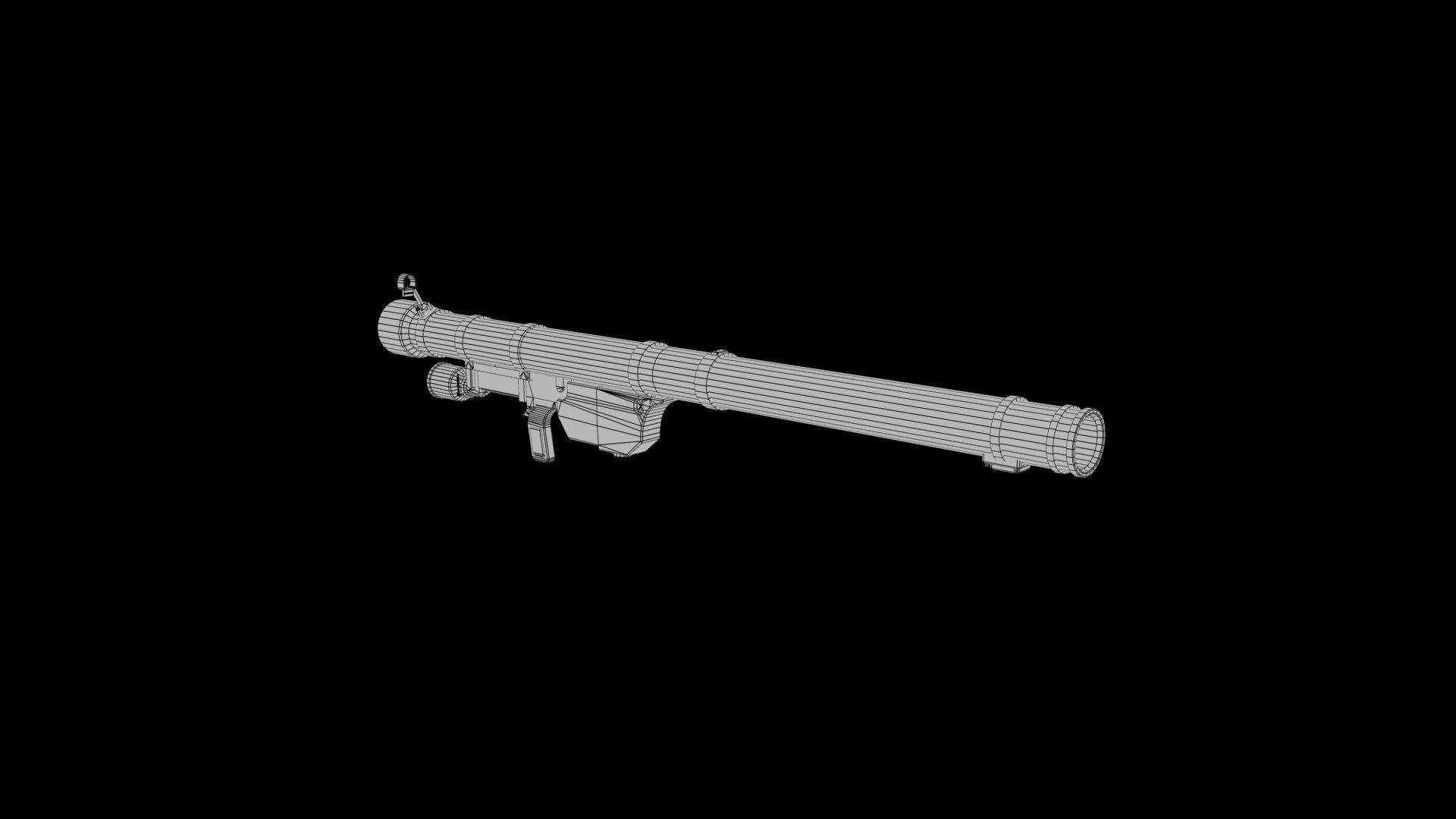  Missile Launcher Low-poly 3D model_6