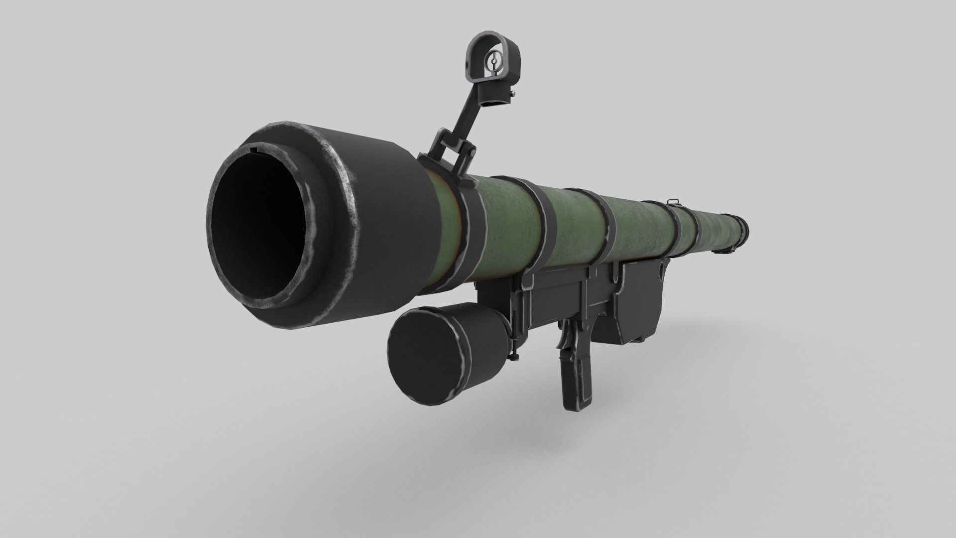  Missile Launcher Low-poly 3D model_4
