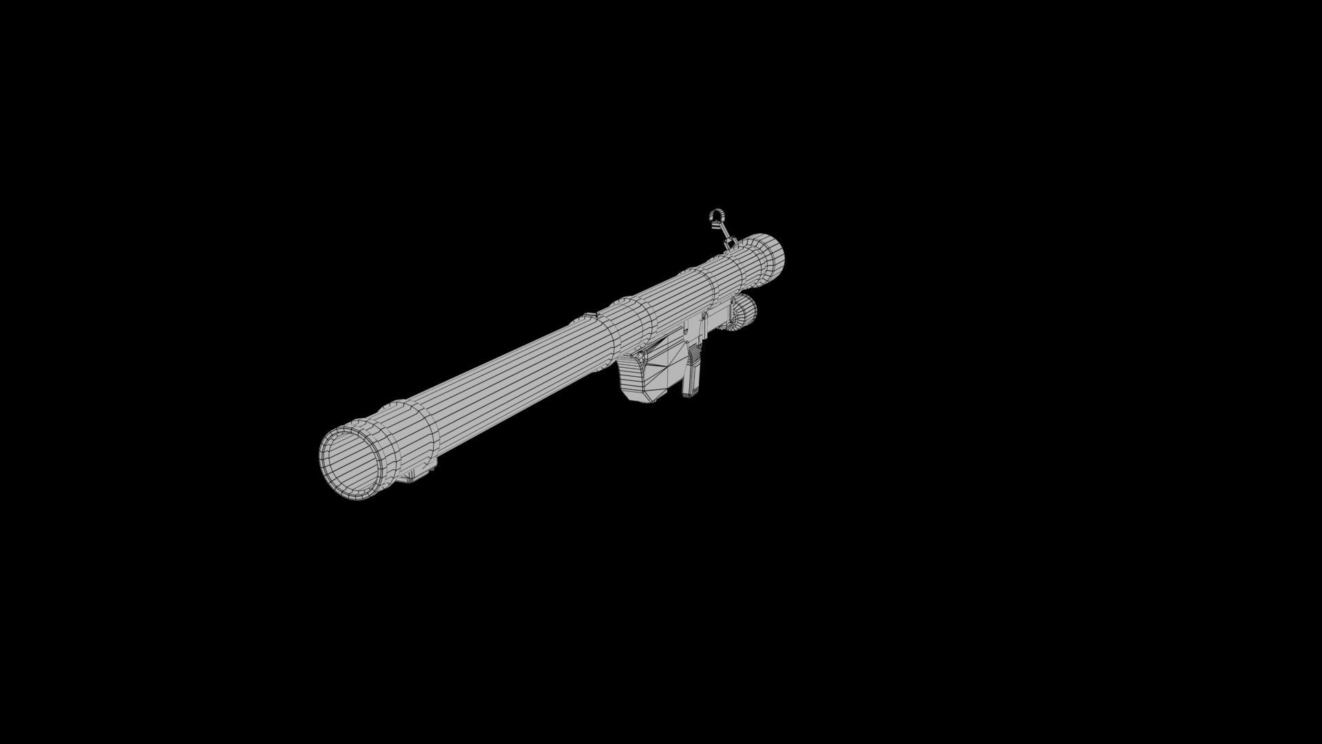  Missile Launcher Low-poly 3D model_7
