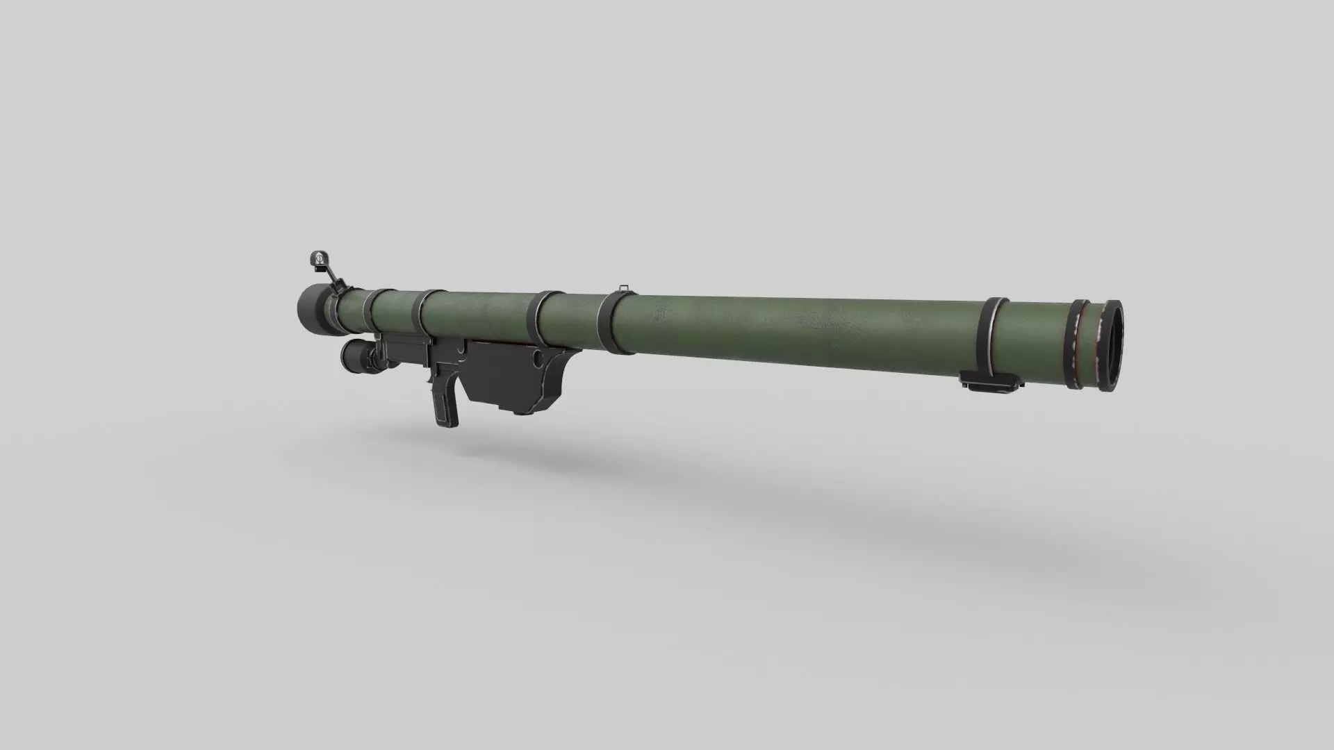  Missile Launcher Low-poly 3D model_0