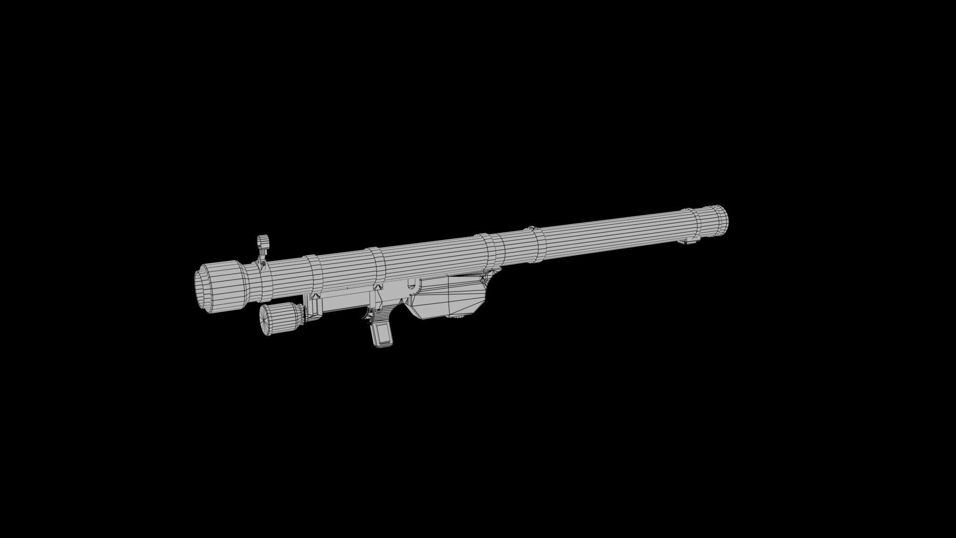  Missile Launcher Low-poly 3D model_5