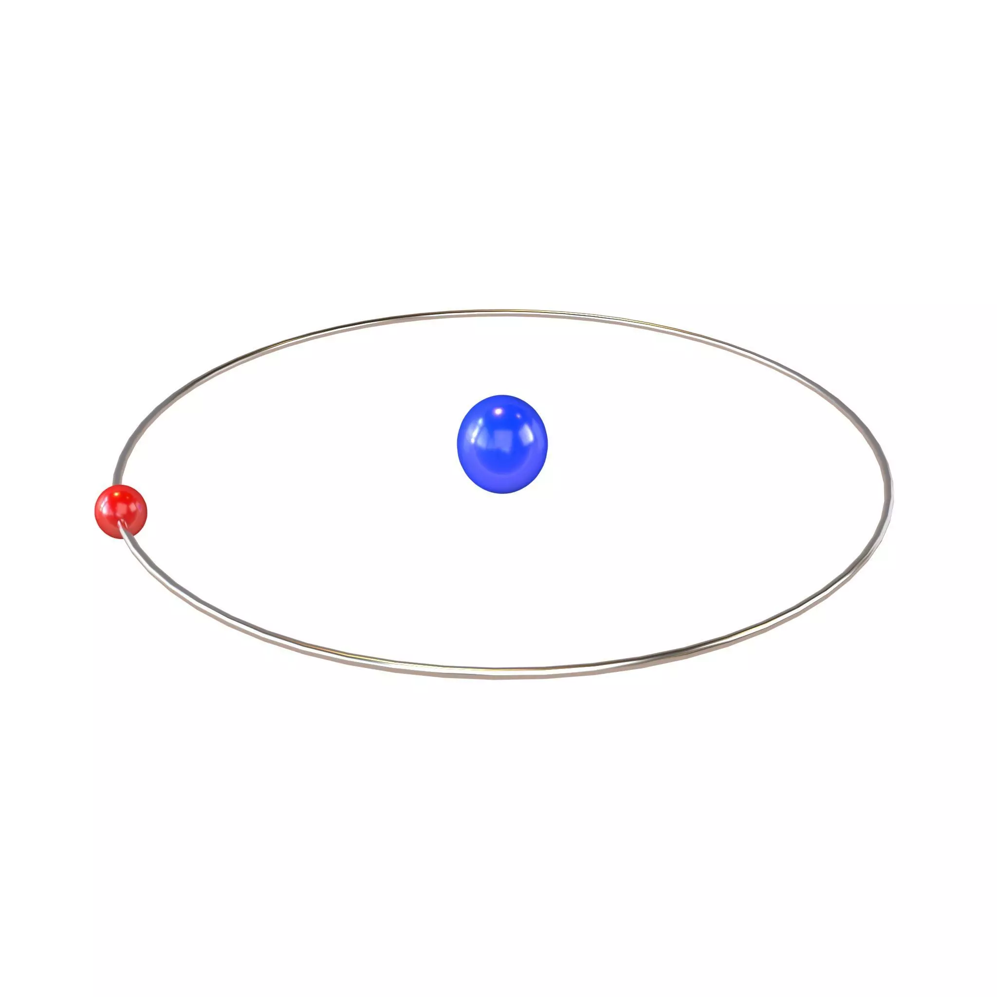 Hydrogen Chemical Element v1 002 Low-poly 3D model_0