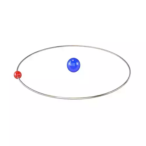 Hydrogen Chemical Element v1 002 Low-poly 3D model Hydrogen Chemical Element v1 002 Low-poly 3D model