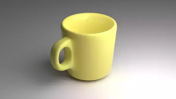 Mug or cup 3d model  Low-poly 3D model