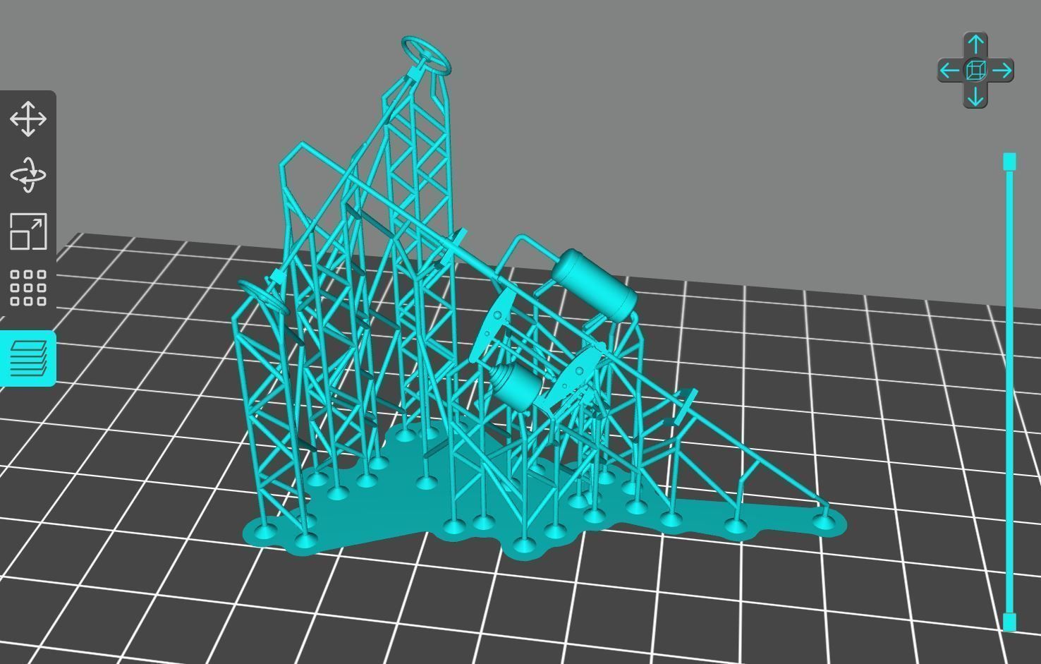 Pre supported H0 1-87 scale Tamns 9850 with swiveling roof 3D print model_25