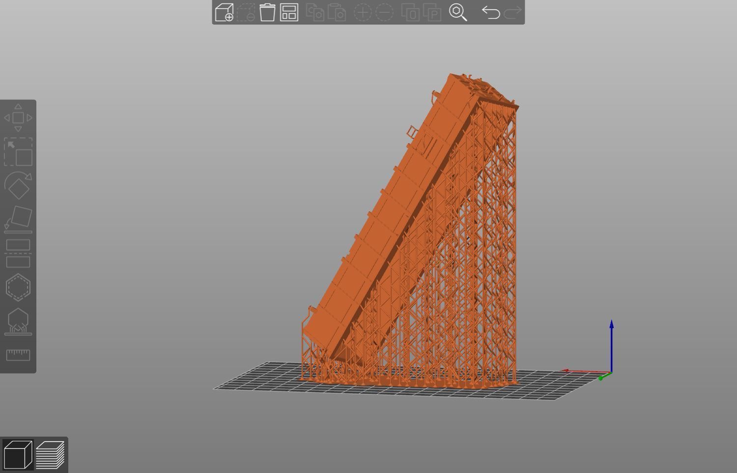 Pre supported H0 1-87 scale Tamns 9850 with swiveling roof 3D print model_20