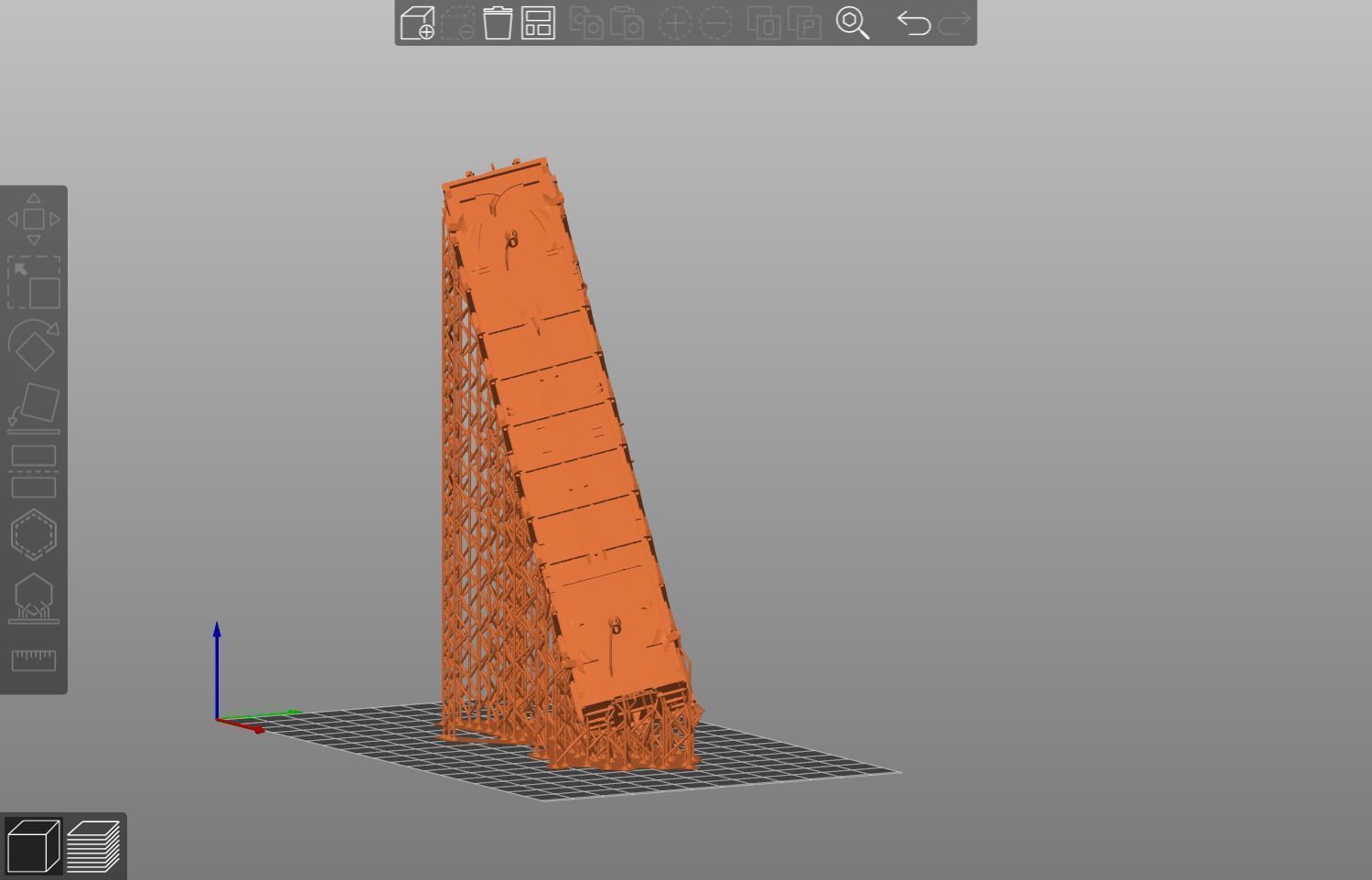 Pre supported H0 1-87 scale Tamns 9850 with swiveling roof 3D print model_21