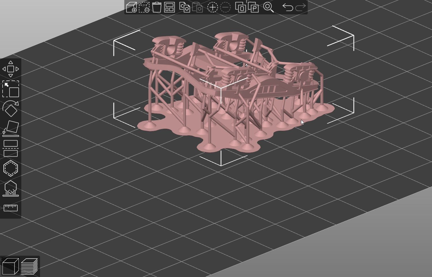 Pre supported H0 1-87 scale Tamns 9850 with swiveling roof 3D print model_17