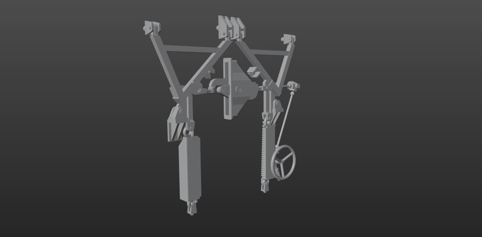 Pre supported H0 1-87 scale Tamns 9850 with swiveling roof 3D print model_13