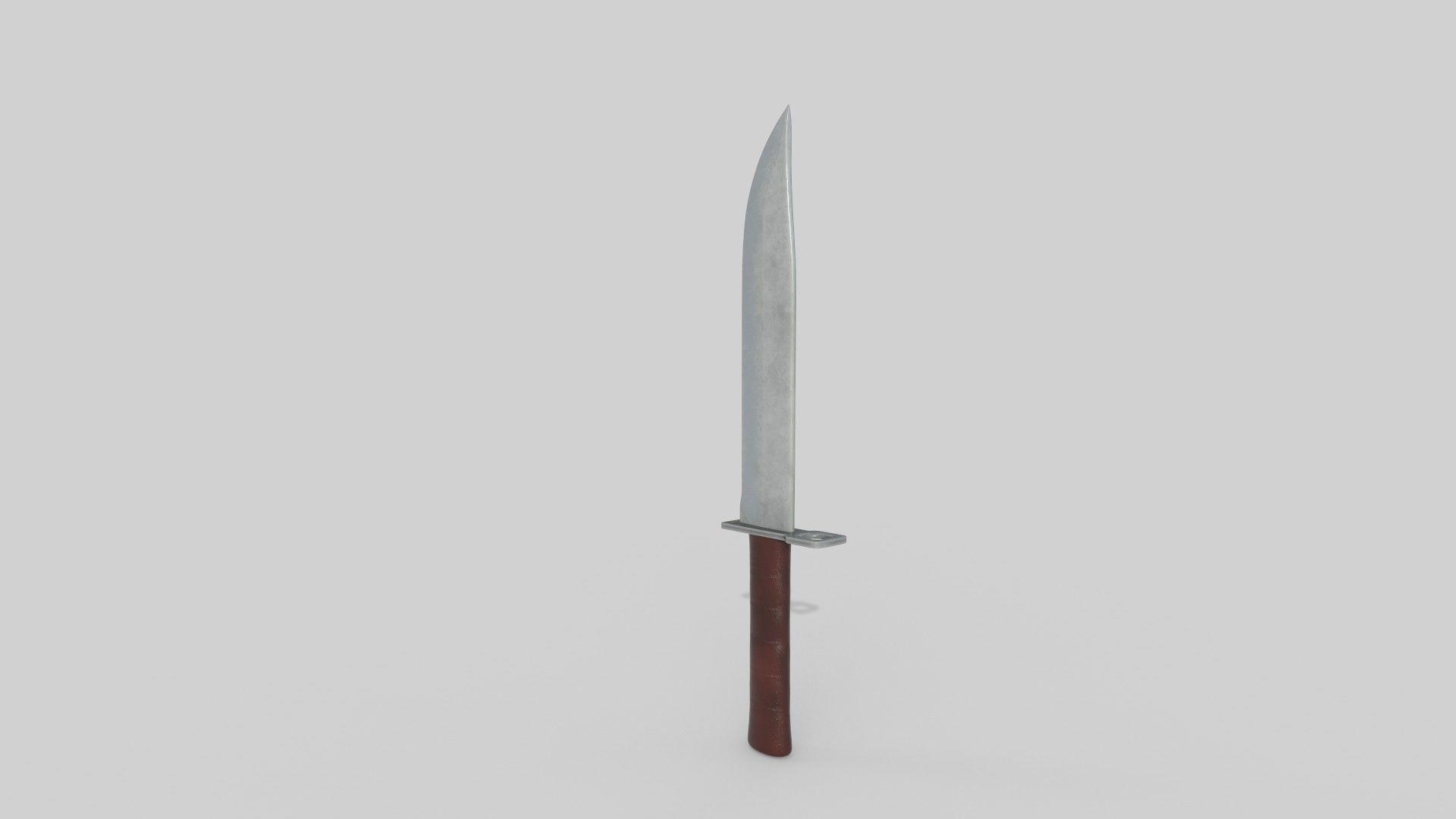 Knife samurai sword Low-poly 3D model_1