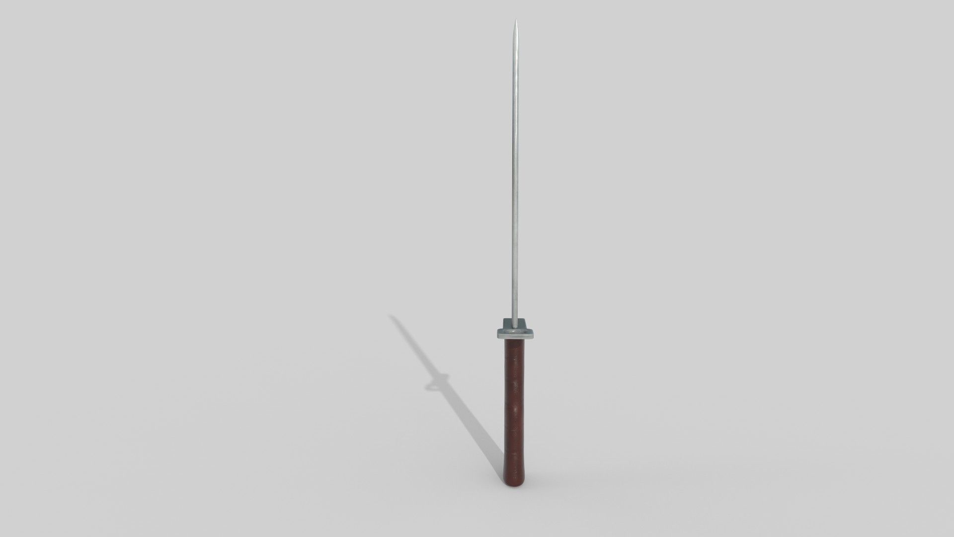 Knife samurai sword Low-poly 3D model_4