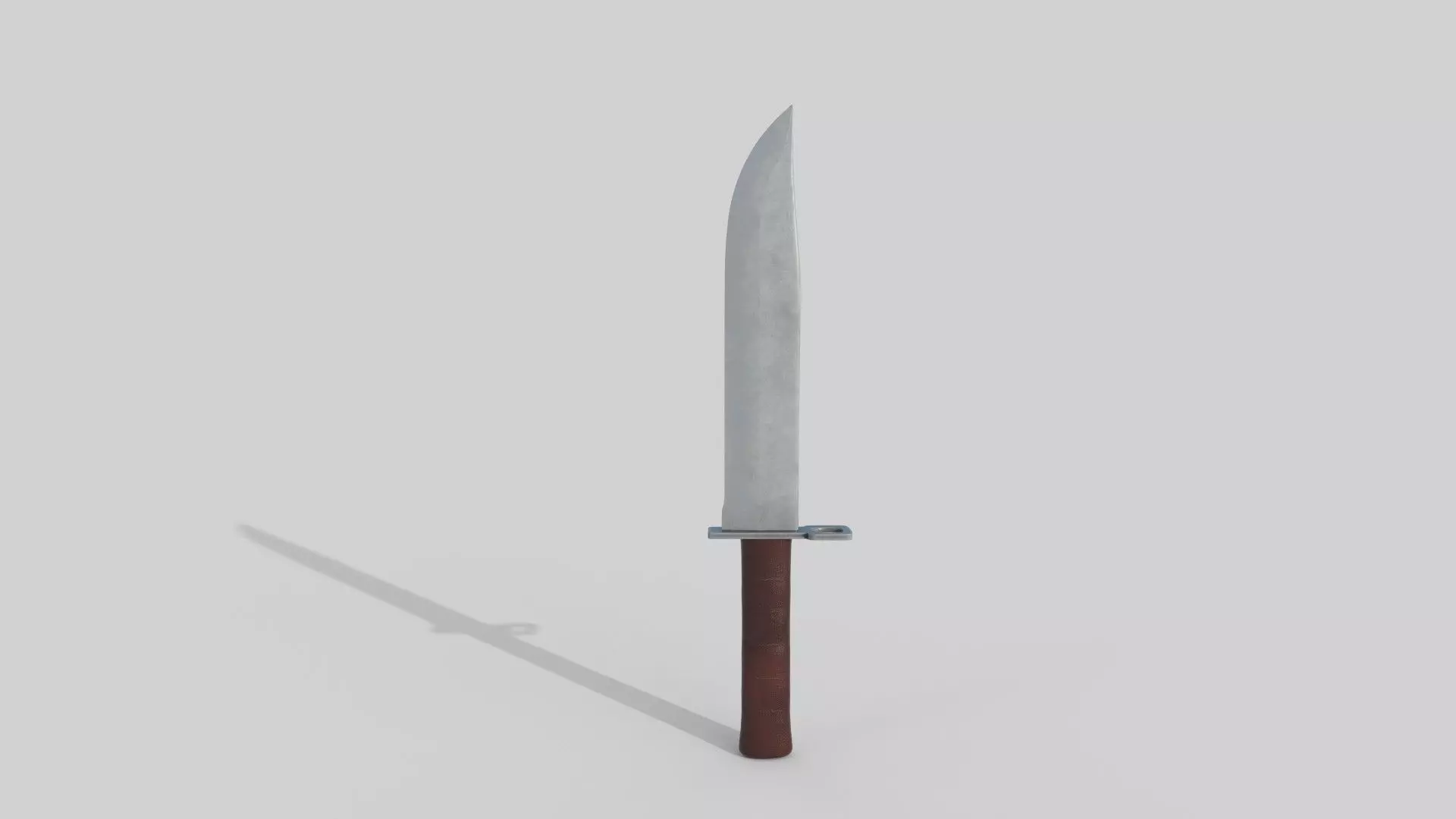 Knife samurai sword Low-poly 3D model_0