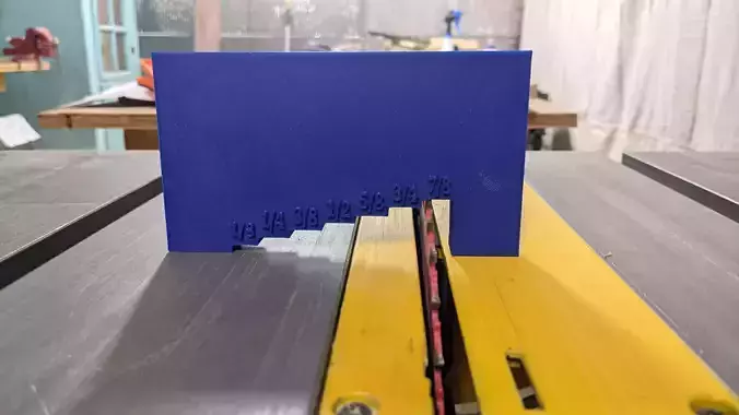 Table Saw Blade Height Depth Gauge 3D print model