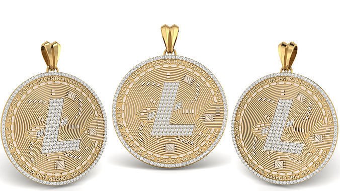 Diamond LiteCoin Pendant  3D print model