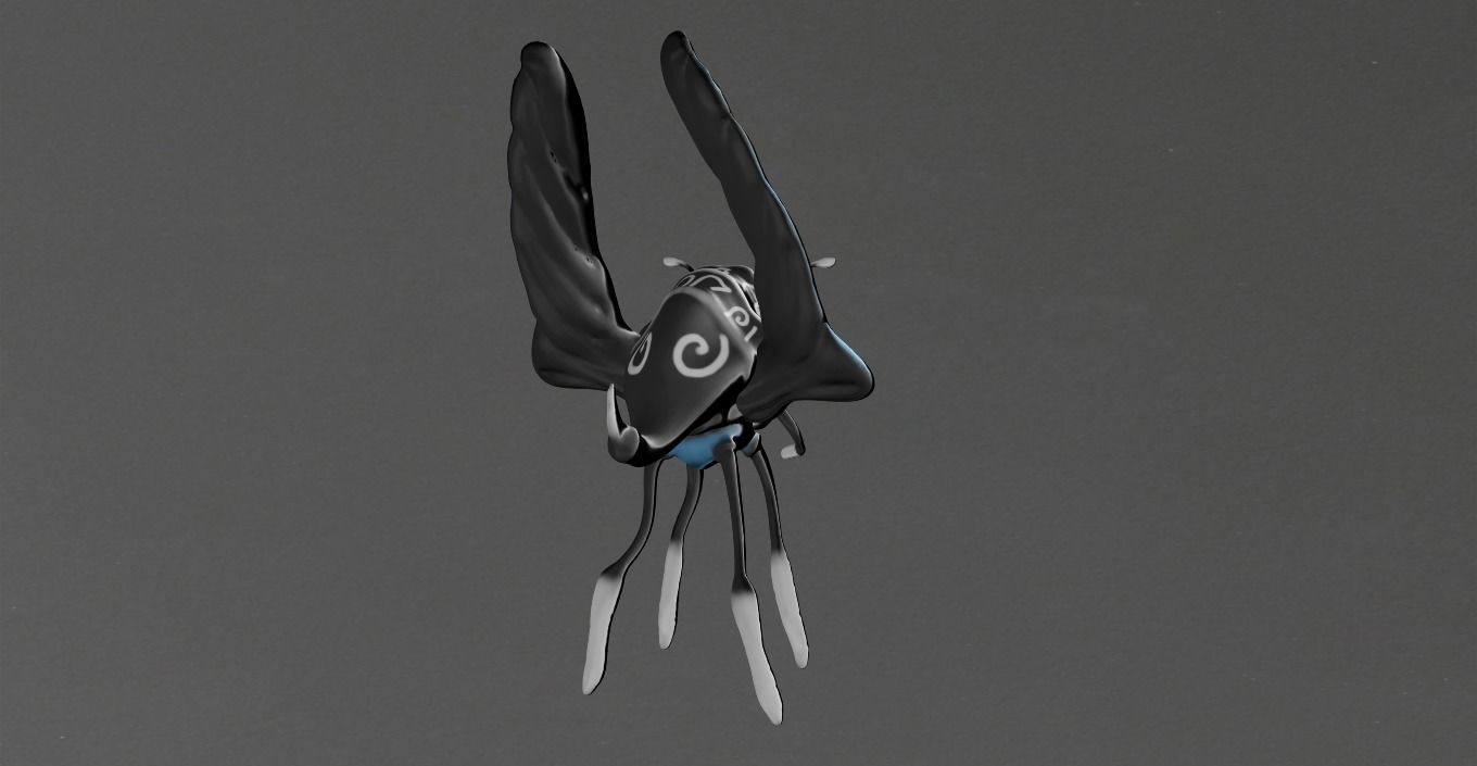 insect flying Low-poly 3D model_7