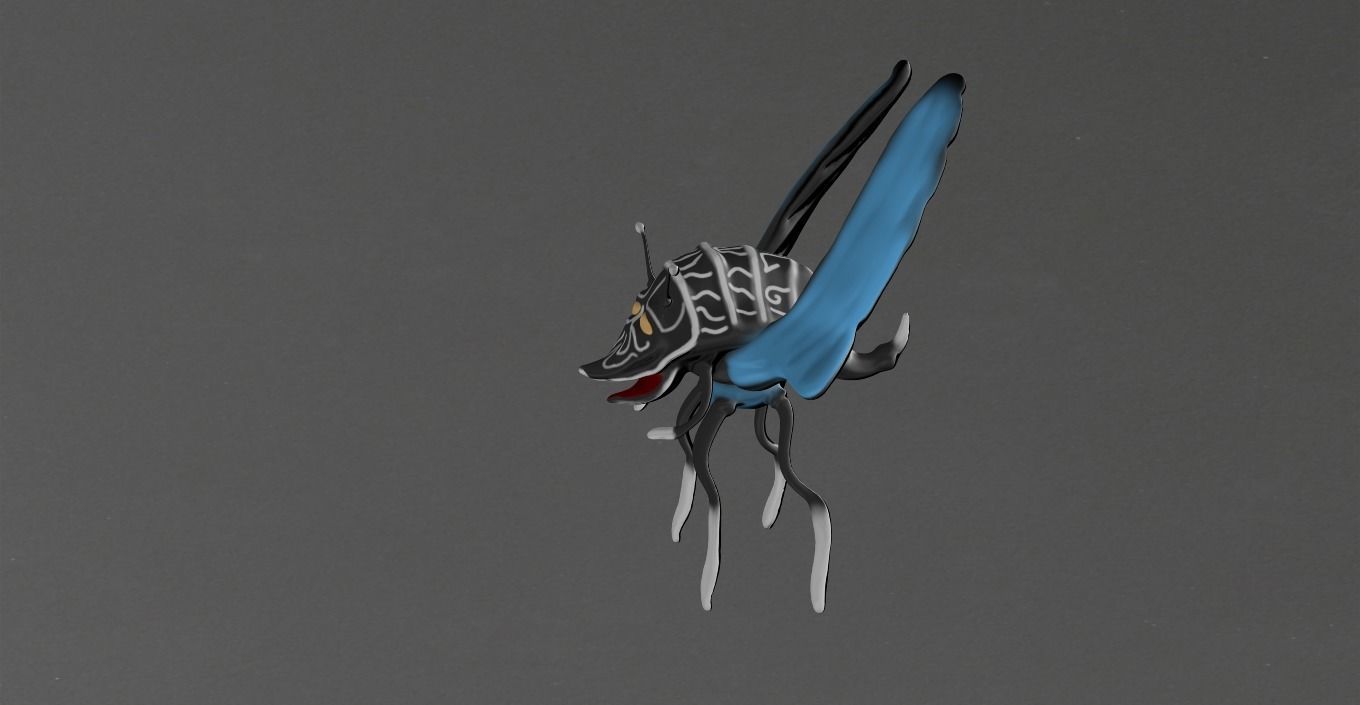 insect flying Low-poly 3D model_15