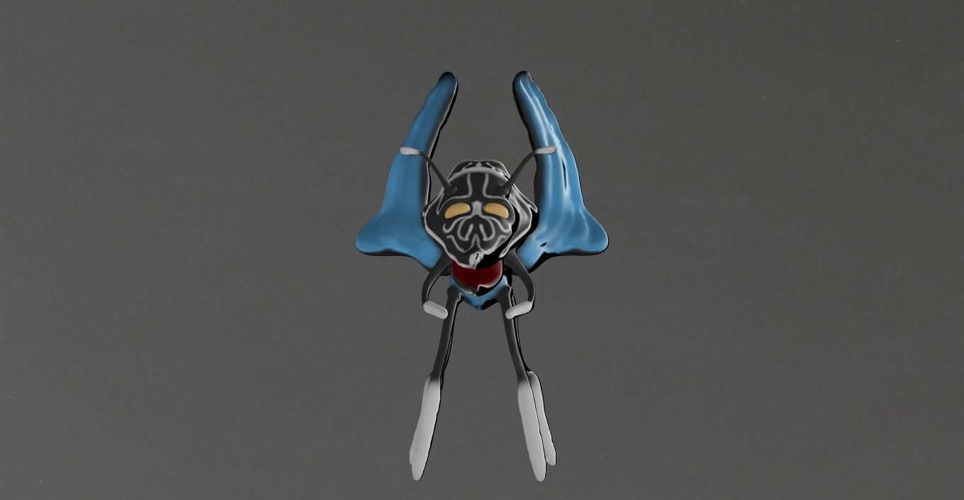 insect flying Low-poly 3D model_17