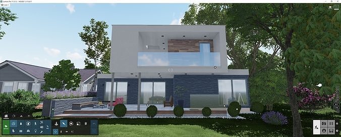 SCENE LUMION 11 AND ABOVE box house BY YOGA4ARCH  3D model 2