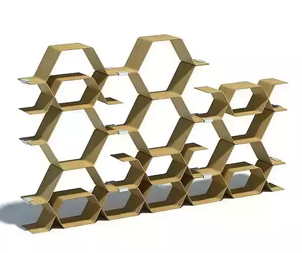 Honeycomb Shaped Shelves