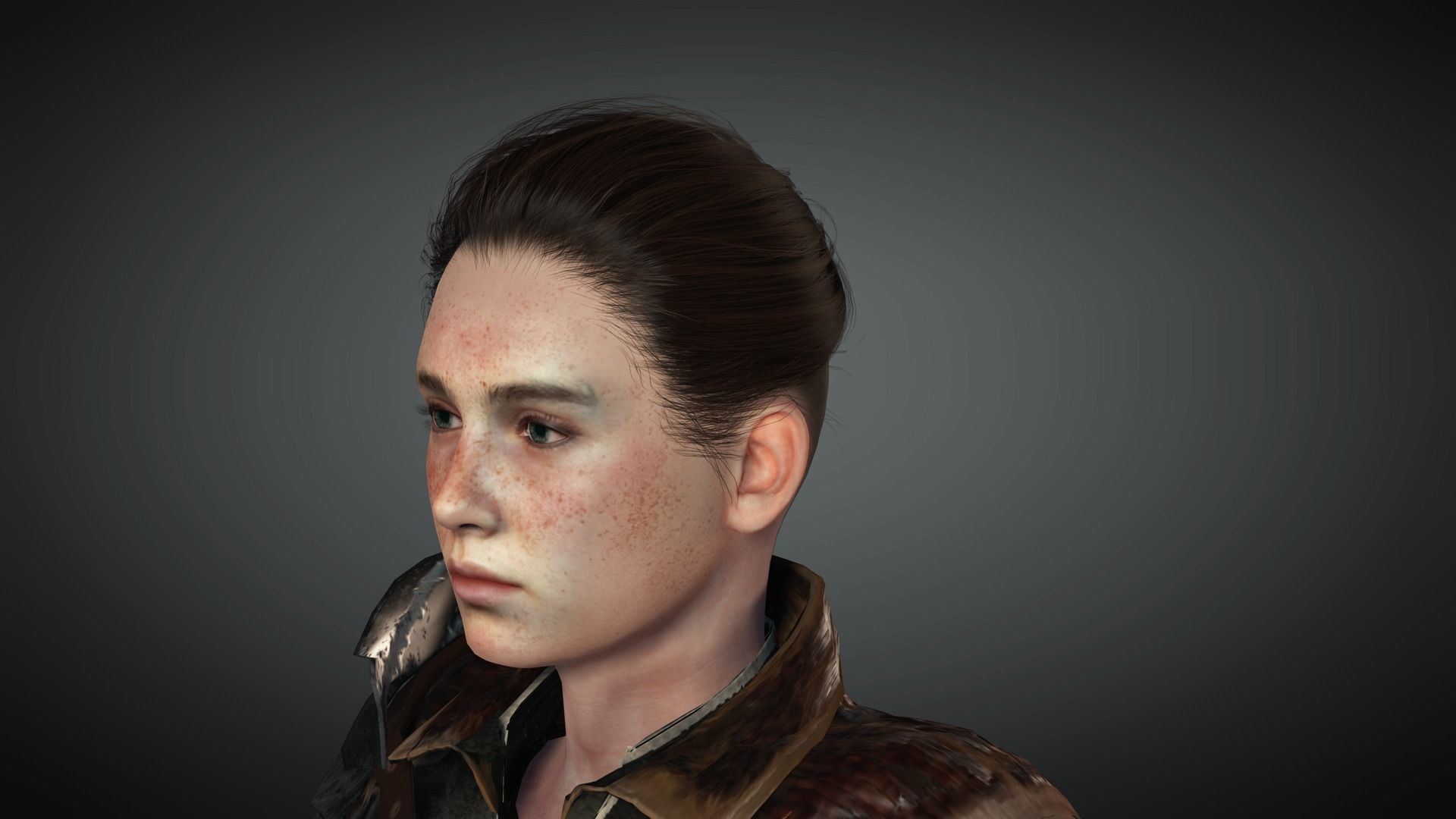 AAA Fantasy Female Character 19 Low-poly 3D model_39