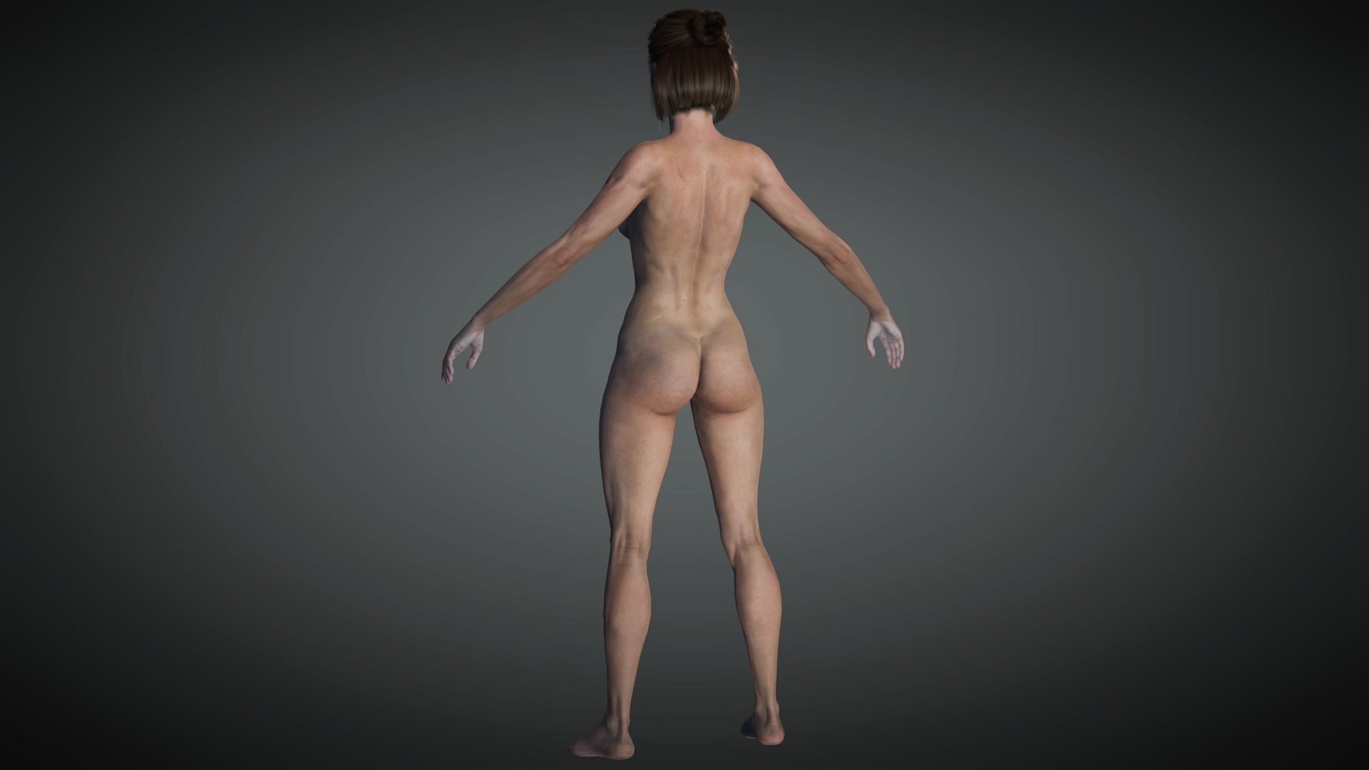 AAA Fantasy Female Character 19 Low-poly 3D model_24