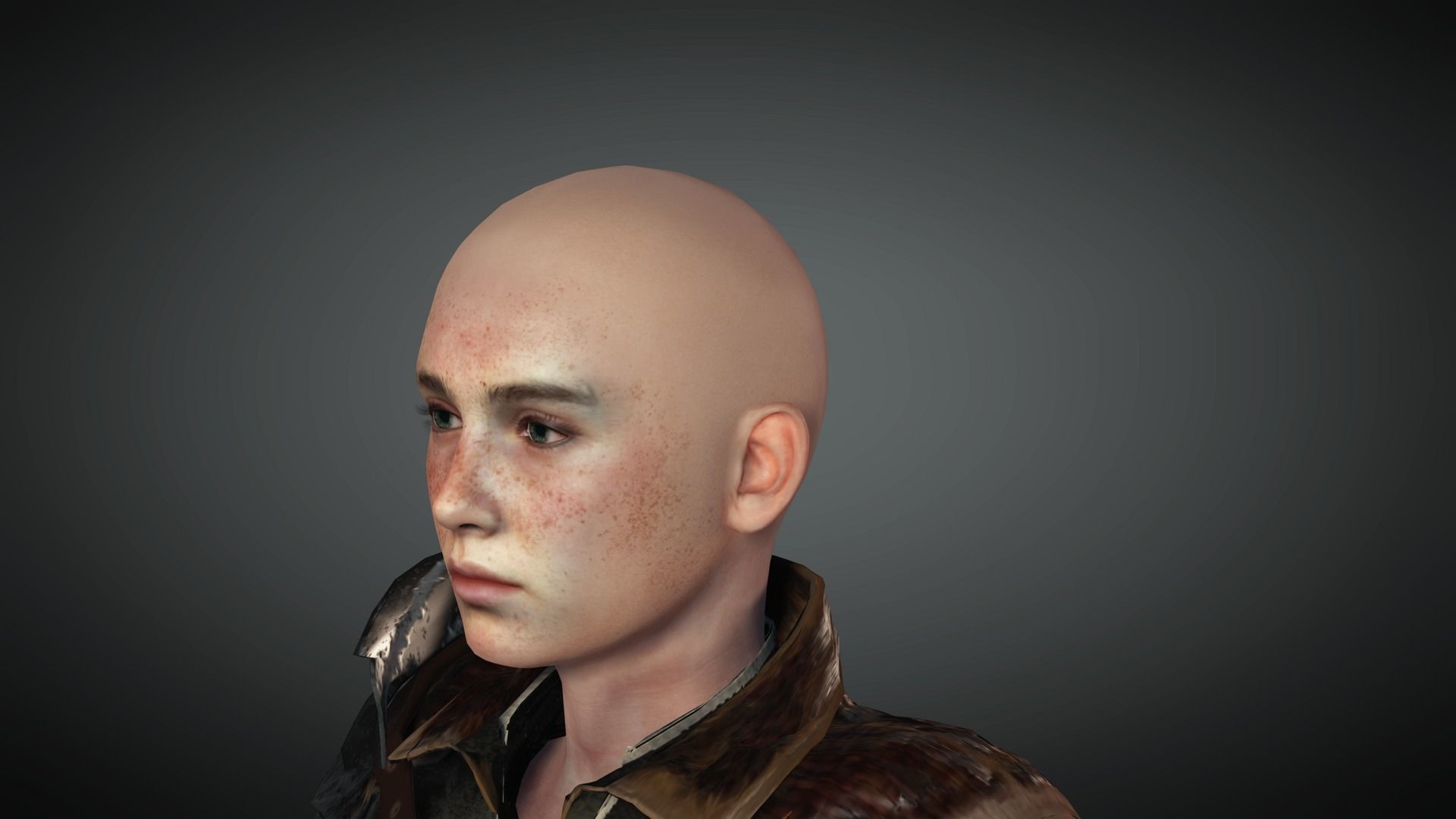 AAA Fantasy Female Character 19 Low-poly 3D model_41