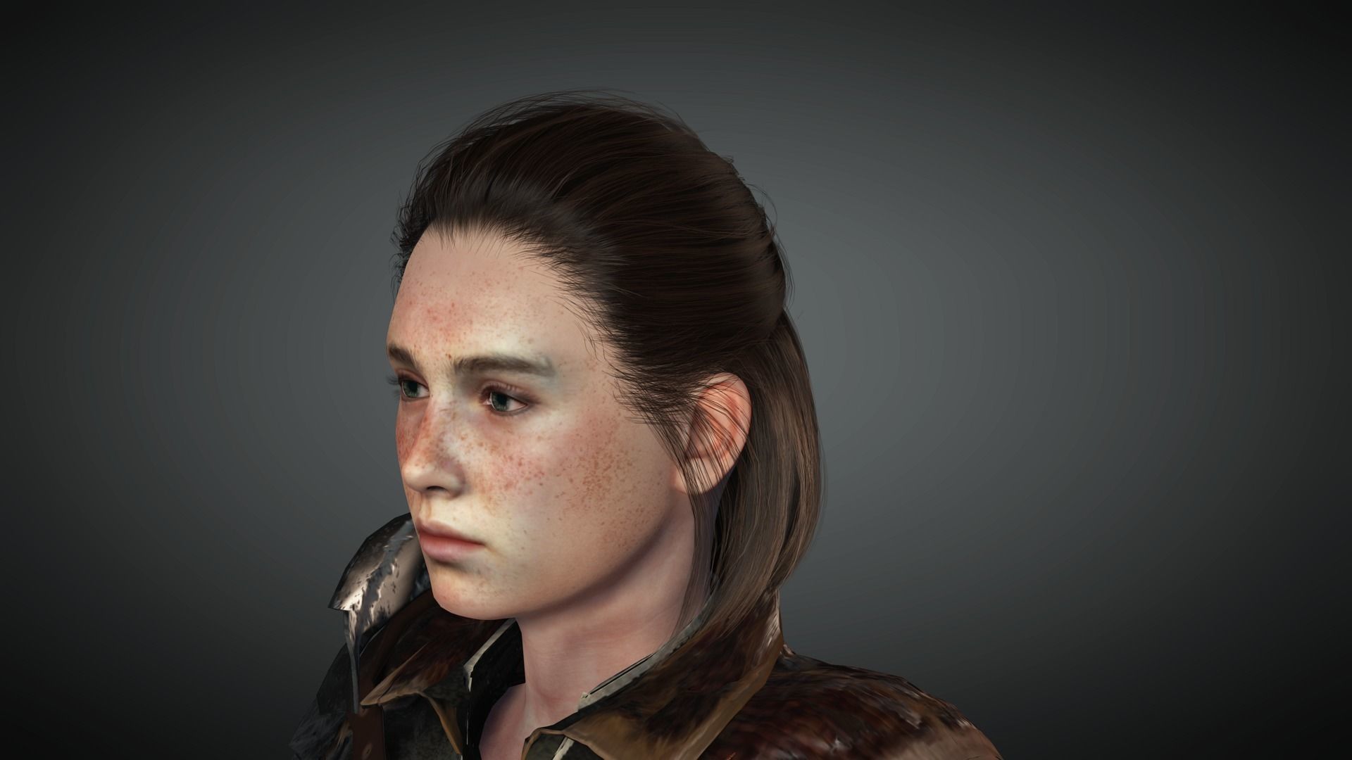 AAA Fantasy Female Character 19 Low-poly 3D model_37