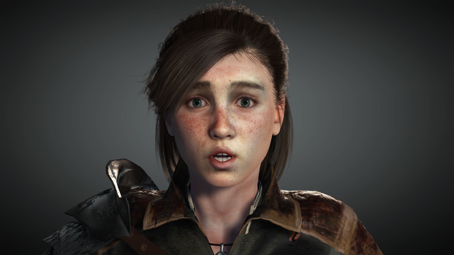 AAA Fantasy Female Character 19 Low-poly 3D model_29