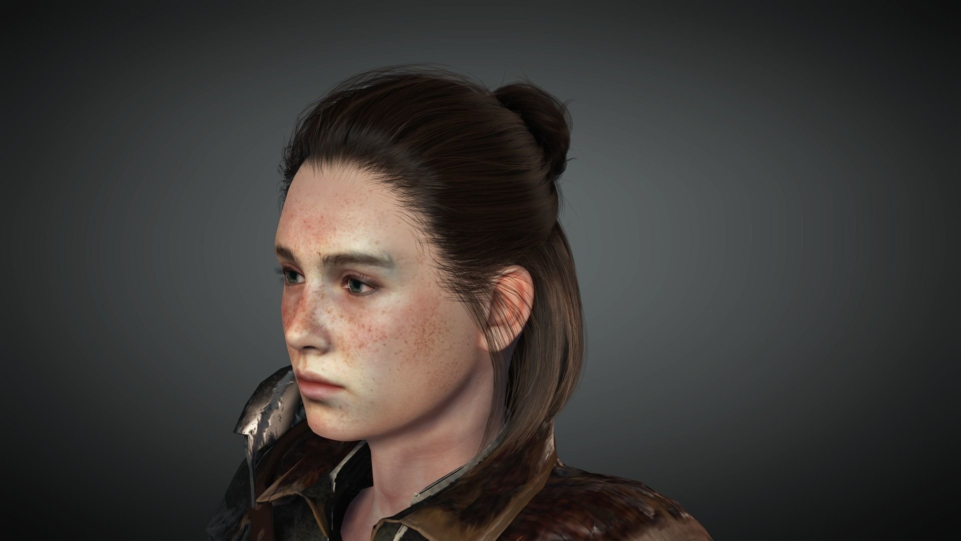 AAA Fantasy Female Character 19 Low-poly 3D model_38