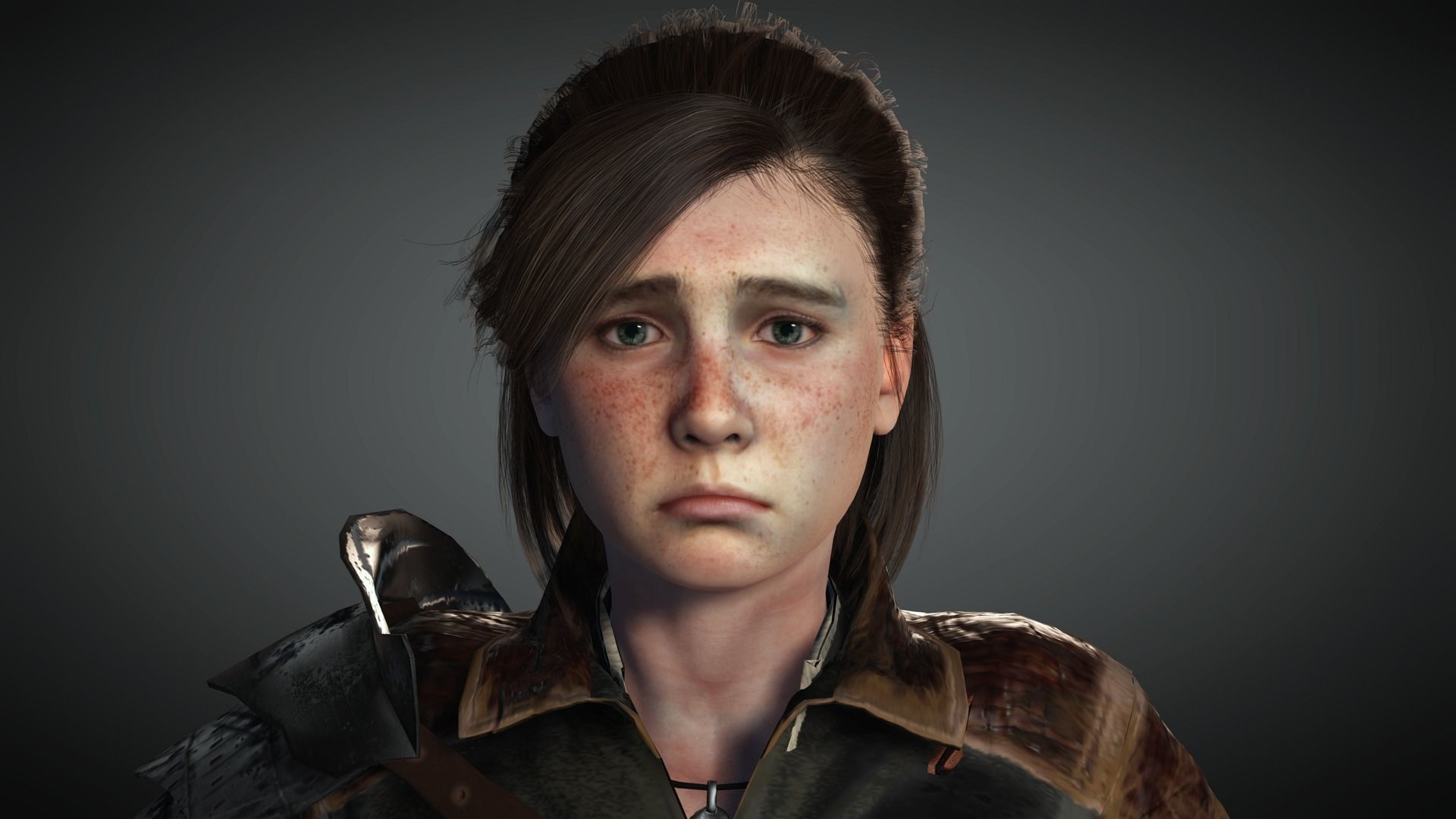 AAA Fantasy Female Character 19 Low-poly 3D model_27