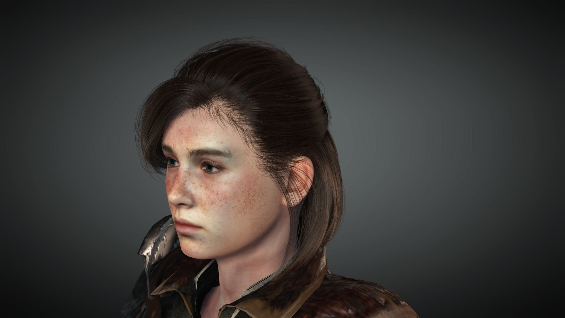 AAA Fantasy Female Character 19 Low-poly 3D model_36