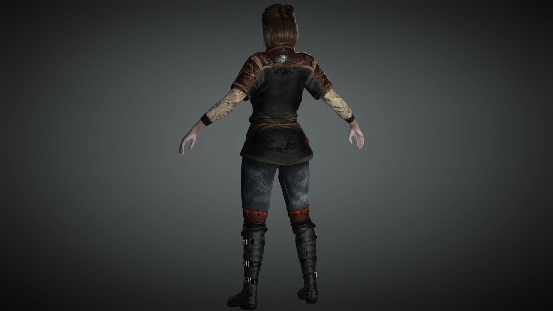 AAA Fantasy Female Character 19 Low-poly 3D model_19