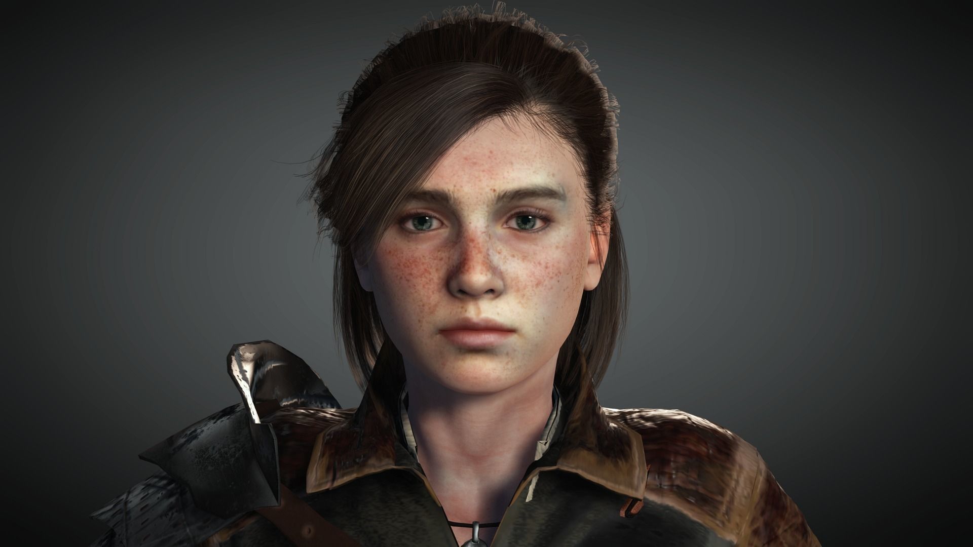 AAA Fantasy Female Character 19 Low-poly 3D model_25