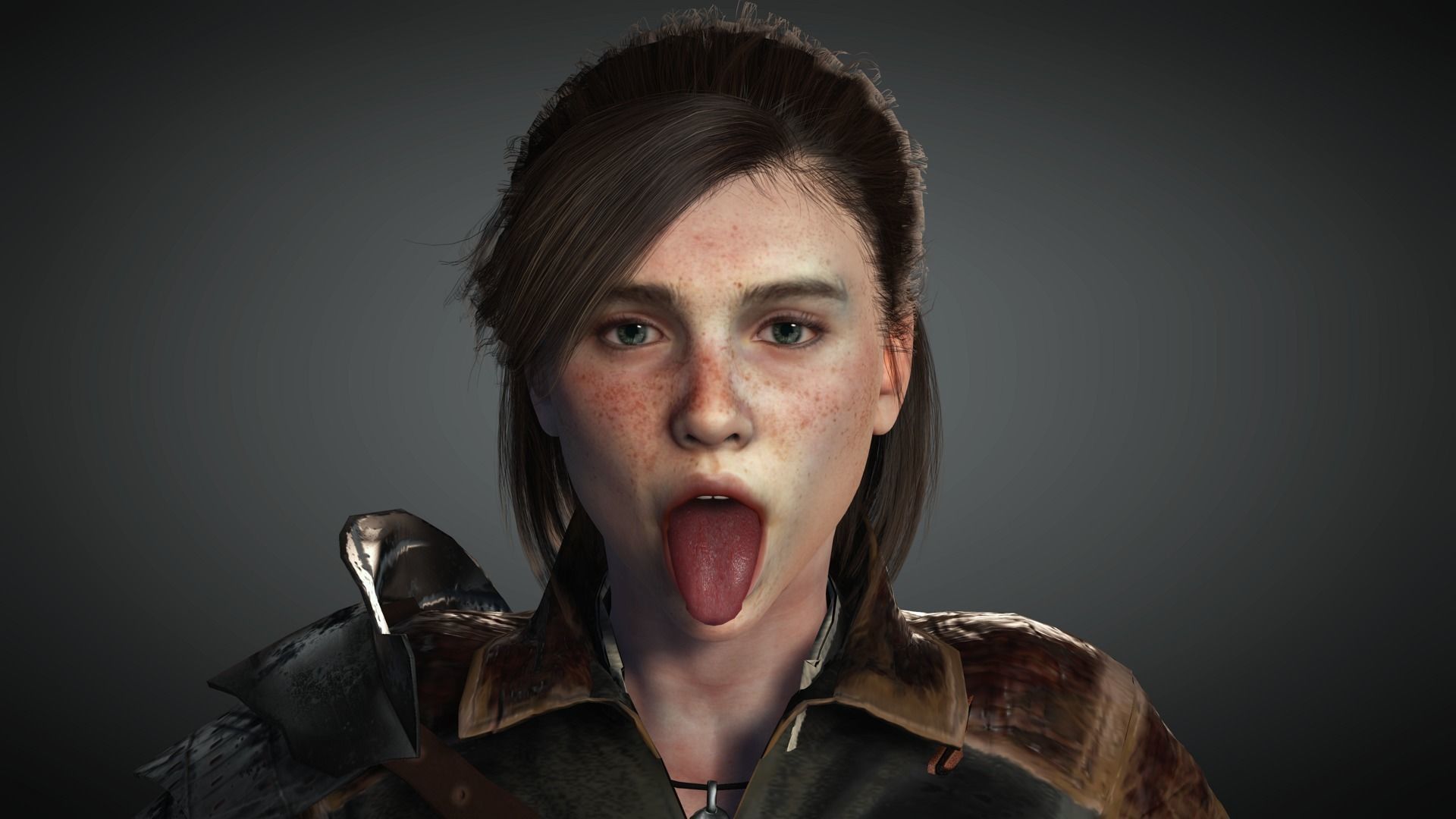 AAA Fantasy Female Character 19 Low-poly 3D model_34