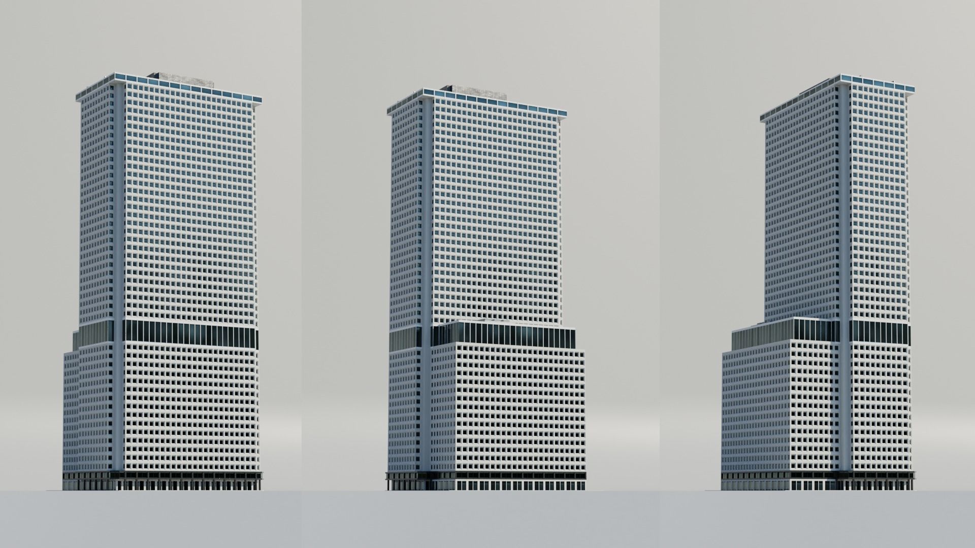 NYC Tall Skyscrapers v3 Low-poly 3D model_29