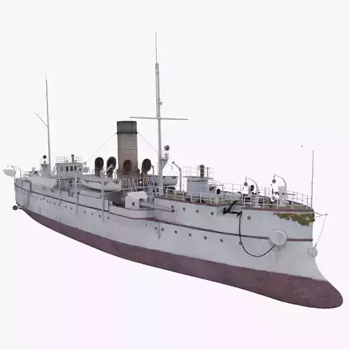 boat Brave Low-poly 3D model
