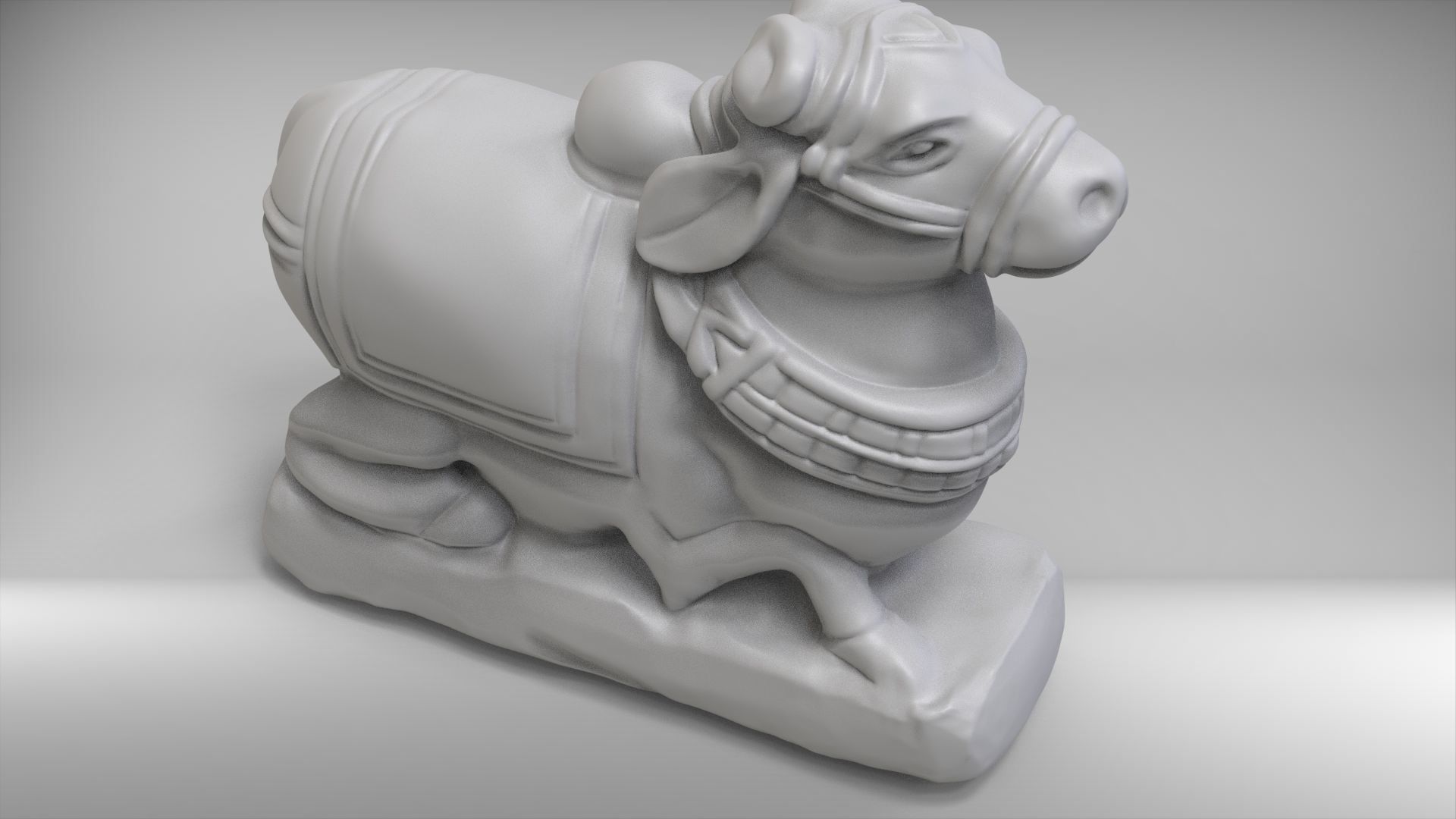 Bull - Nandi  3D print model_3
