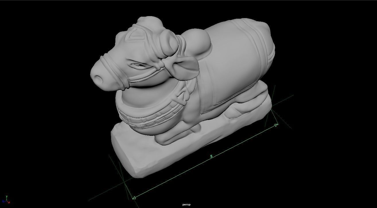 Bull - Nandi  3D print model_13