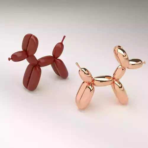 Balloon Dog Sculpture 3D model