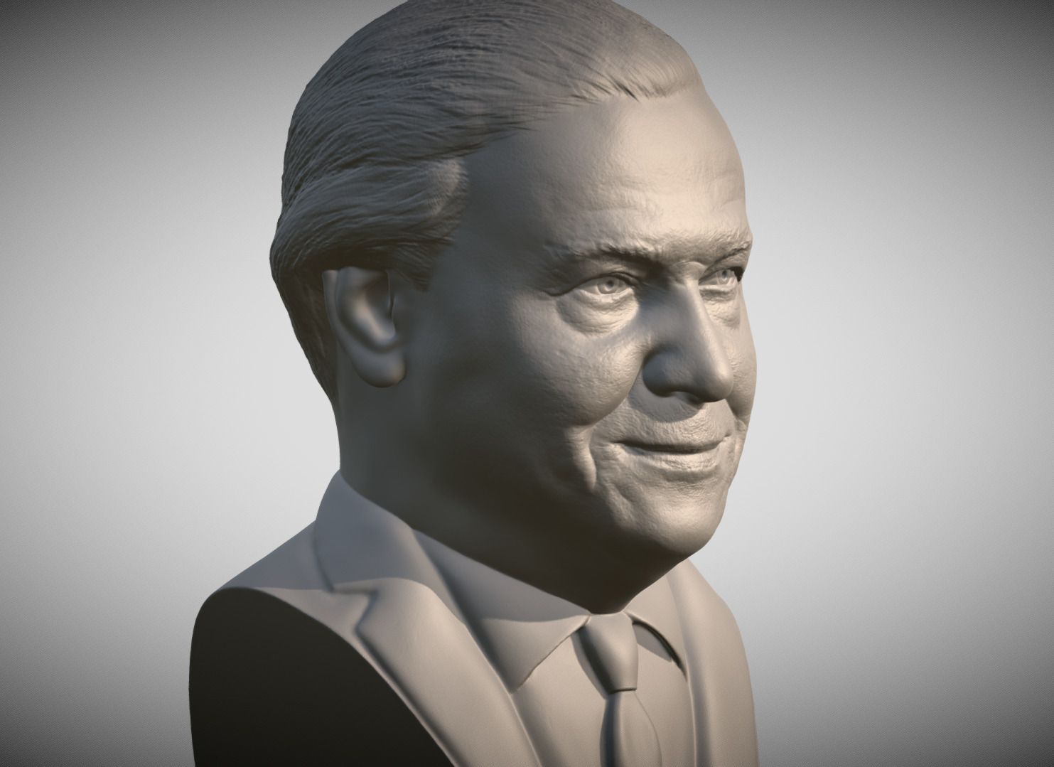 Sir David Attenborough bust for 3D printing 3D print model_2