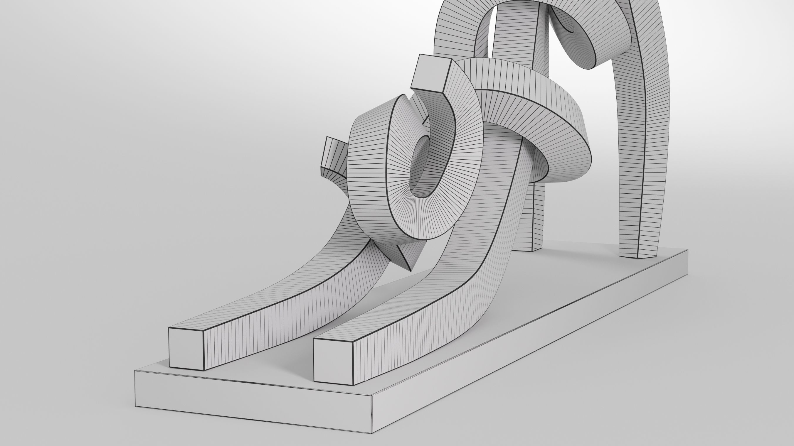 Stretching Cat Pastel 3D model_13