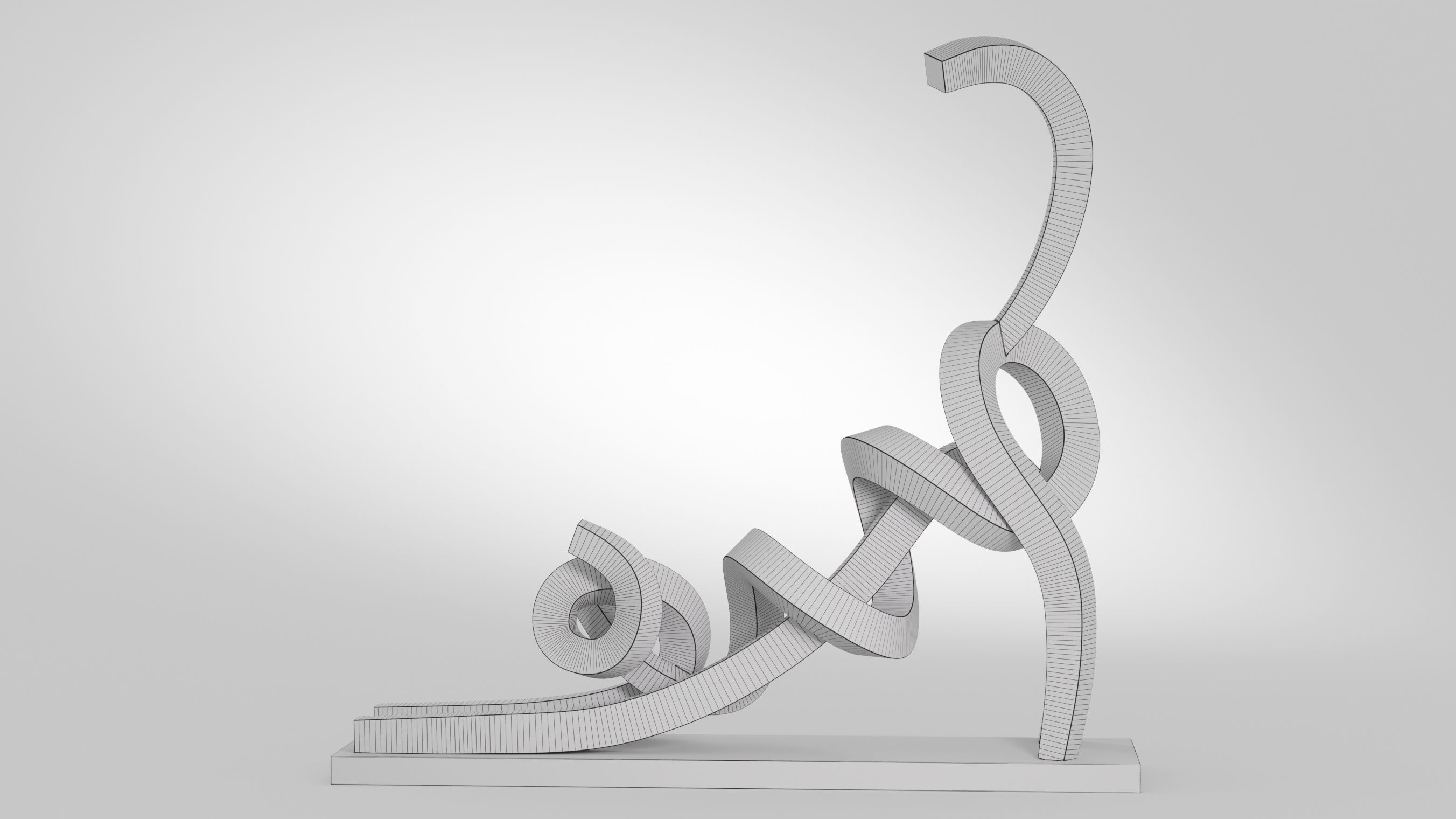 Stretching Cat Pastel 3D model_9