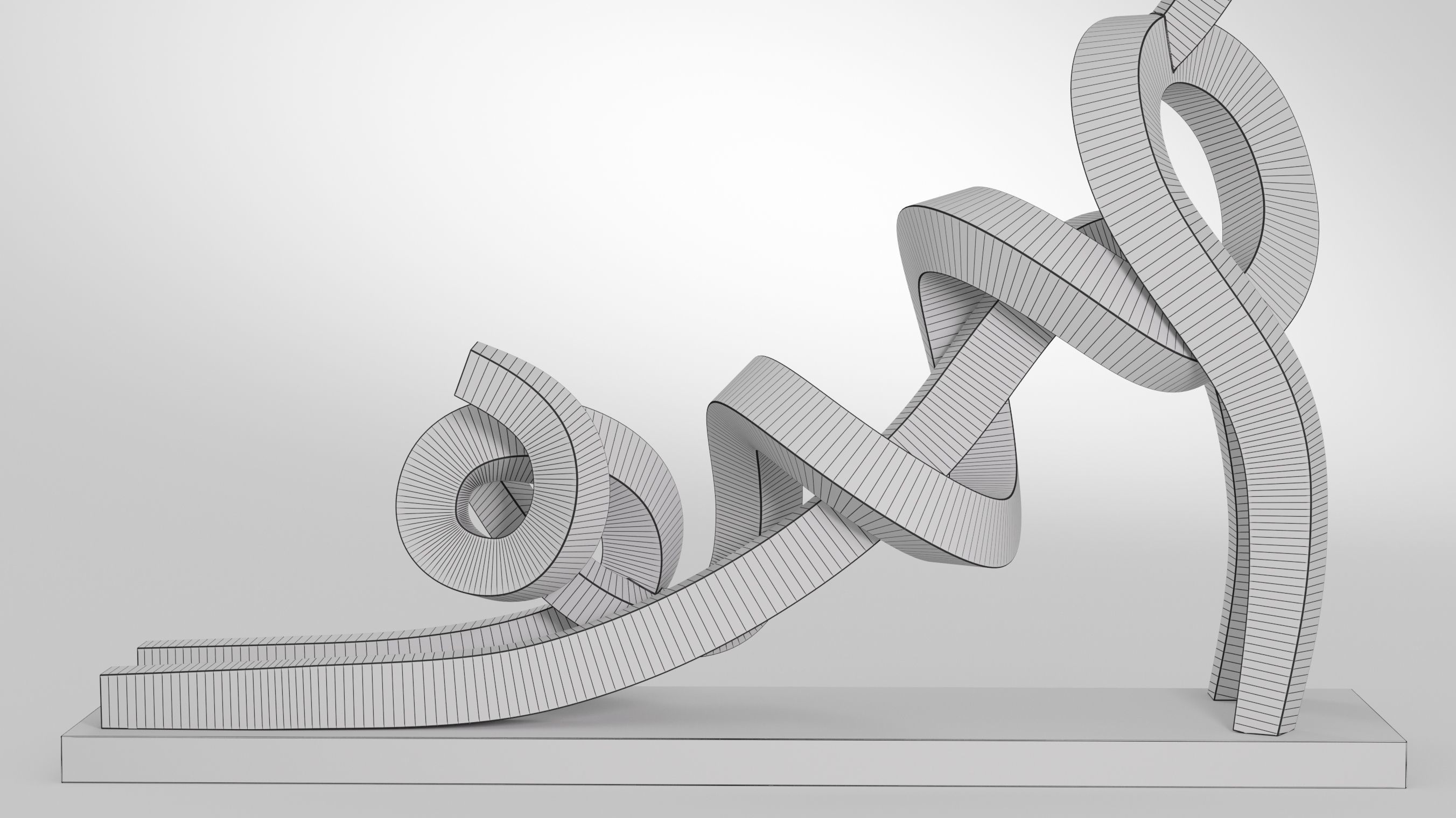 Stretching Cat Pastel 3D model_11