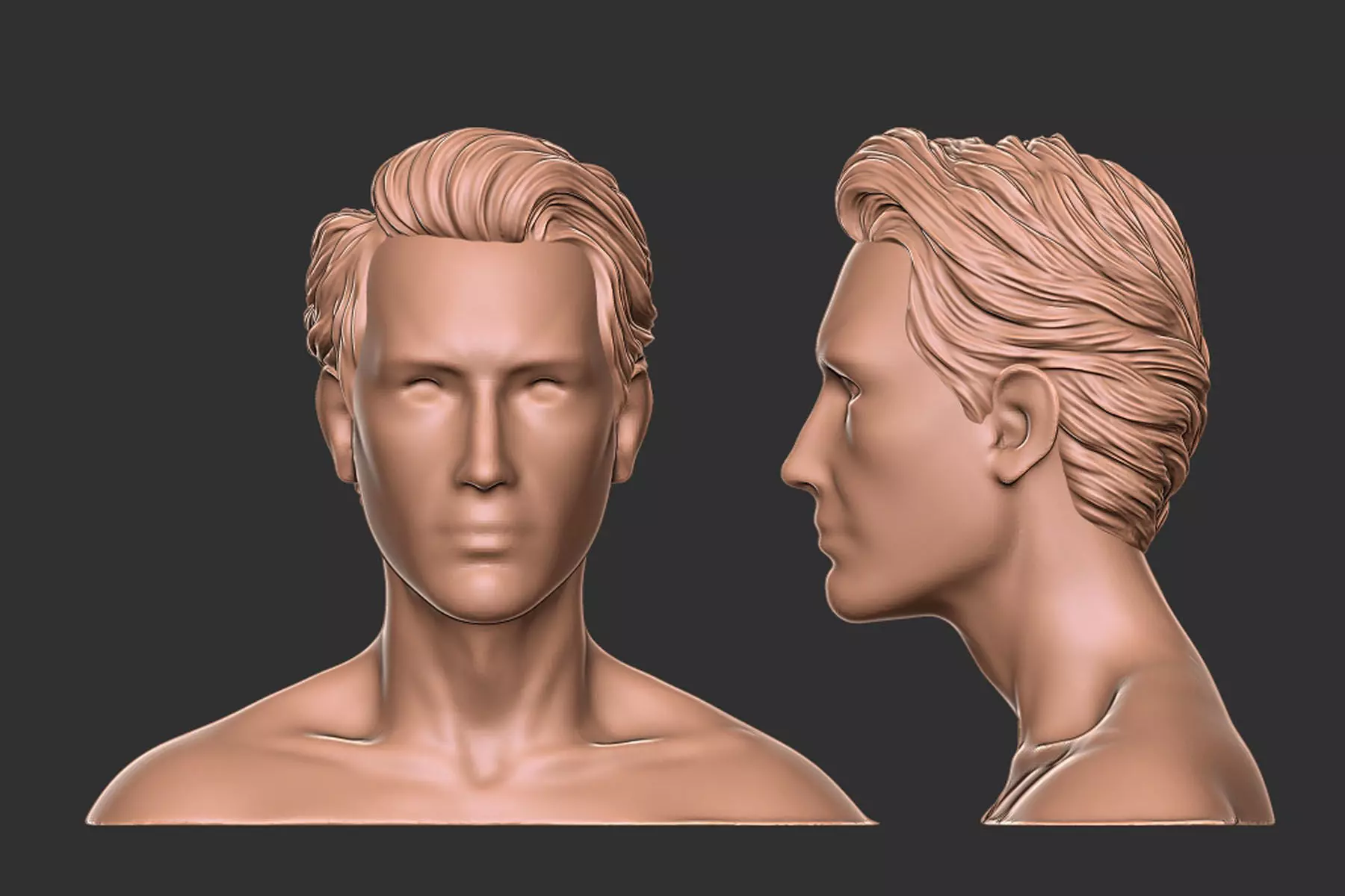 hair 24 3D print model_0